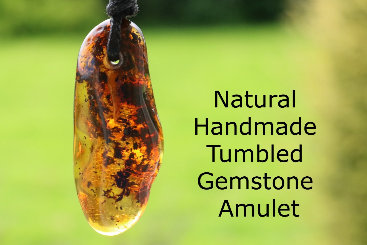 Quirky Amber Amulet Pendant