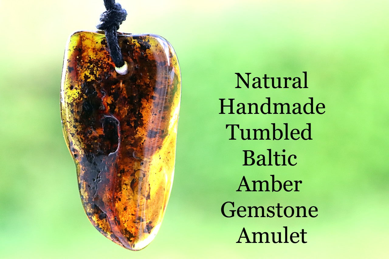 Large Amber Amulet Pendant