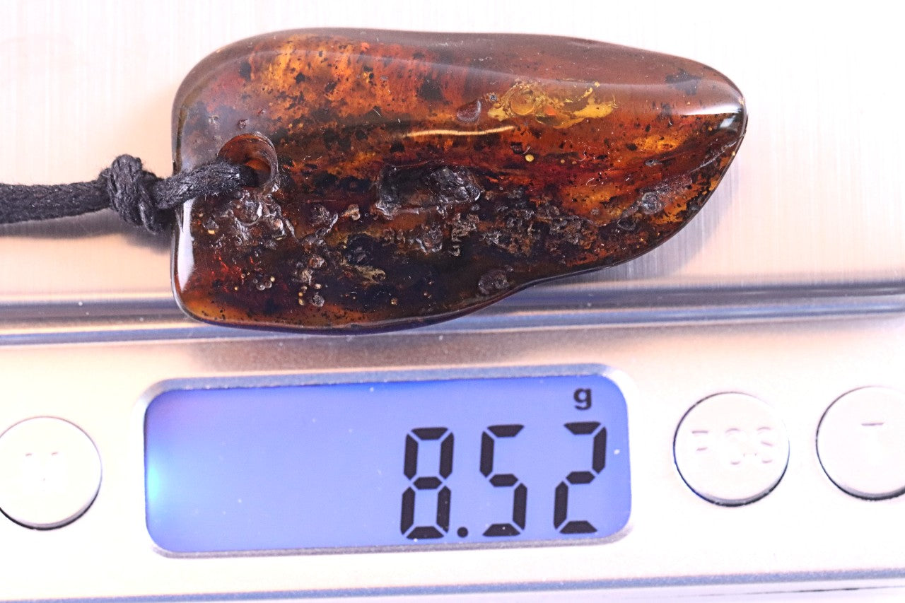 Large Amber Amulet Pendant