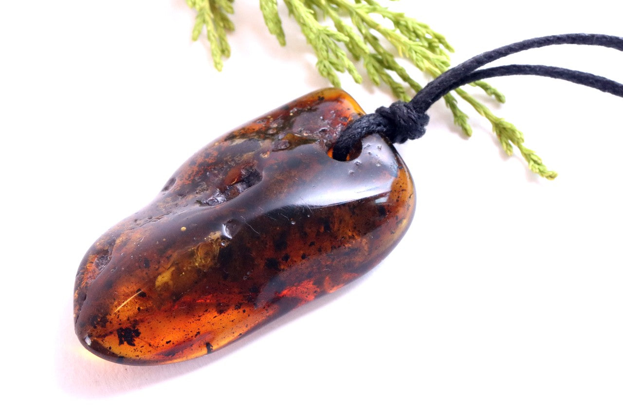 Large Amber Amulet Pendant
