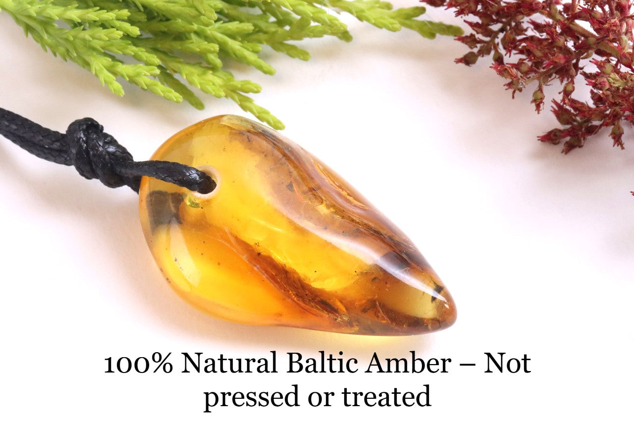 Handmade Natural Baltic Amber Amulet