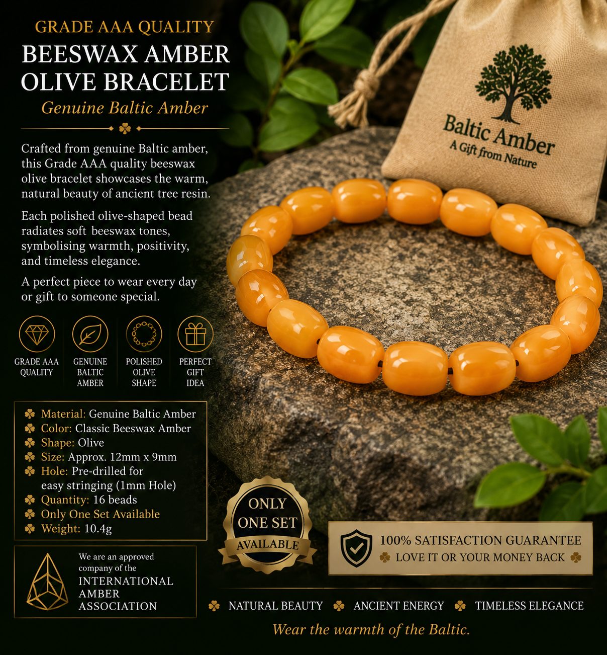 Royal Amber Bracelet
