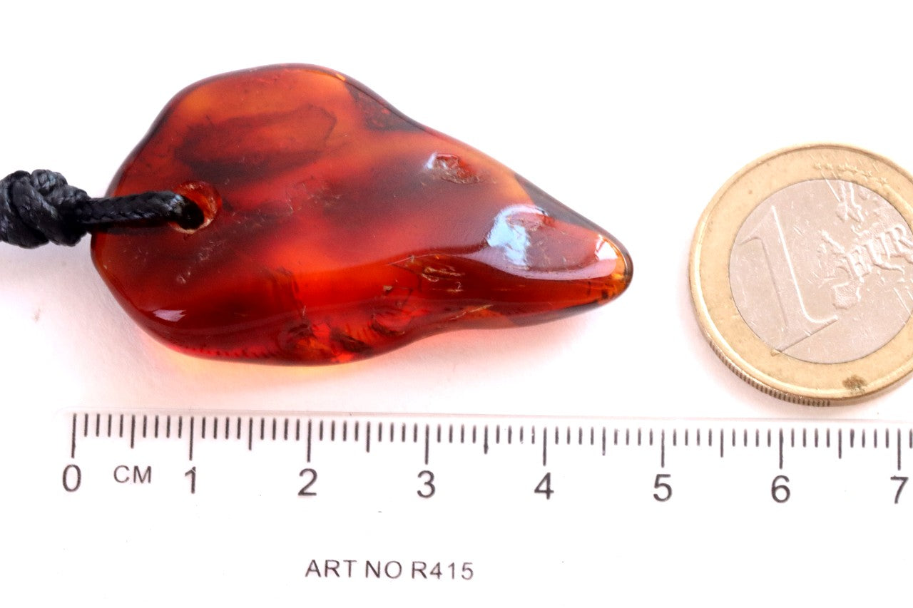 Amber Gemstone Amulet Pendant Necklace