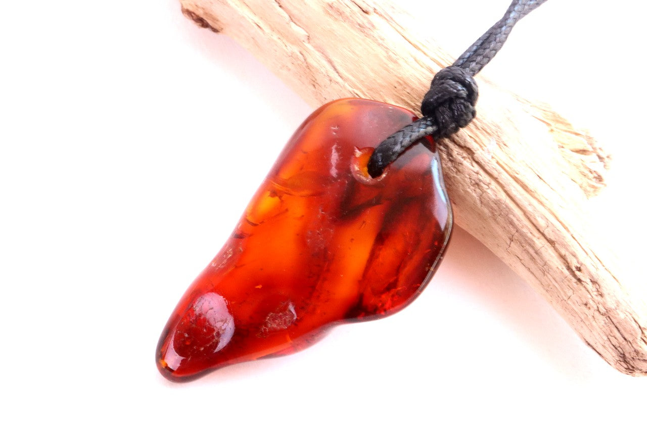 Amber Gemstone Amulet Pendant Necklace