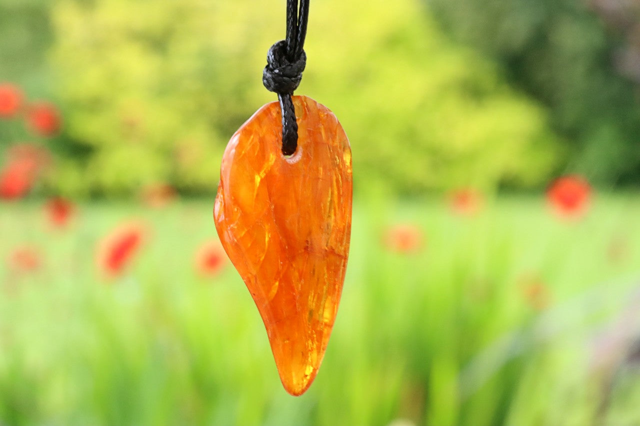 Natural Baltic Amber Amulet Pendant