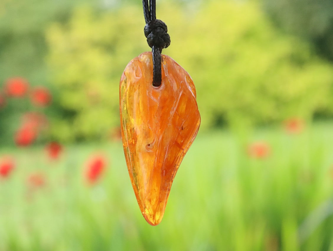 Natural Baltic Amber Amulet Pendant