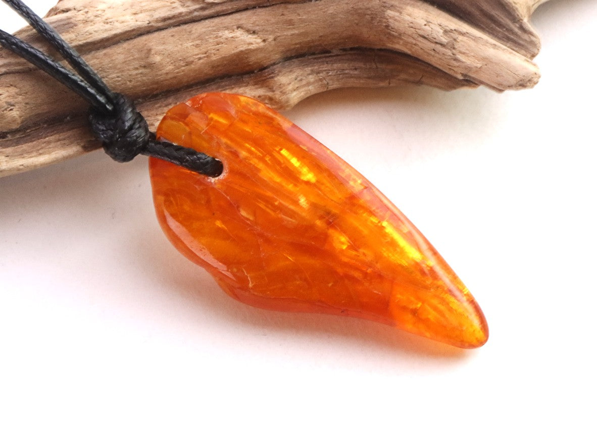 Natural Baltic Amber Amulet Pendant