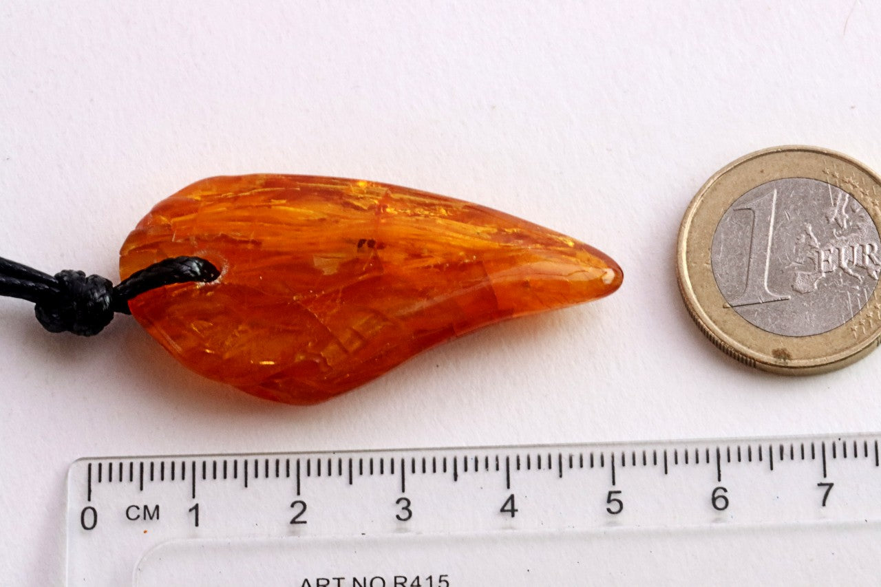Natural Baltic Amber Amulet Pendant