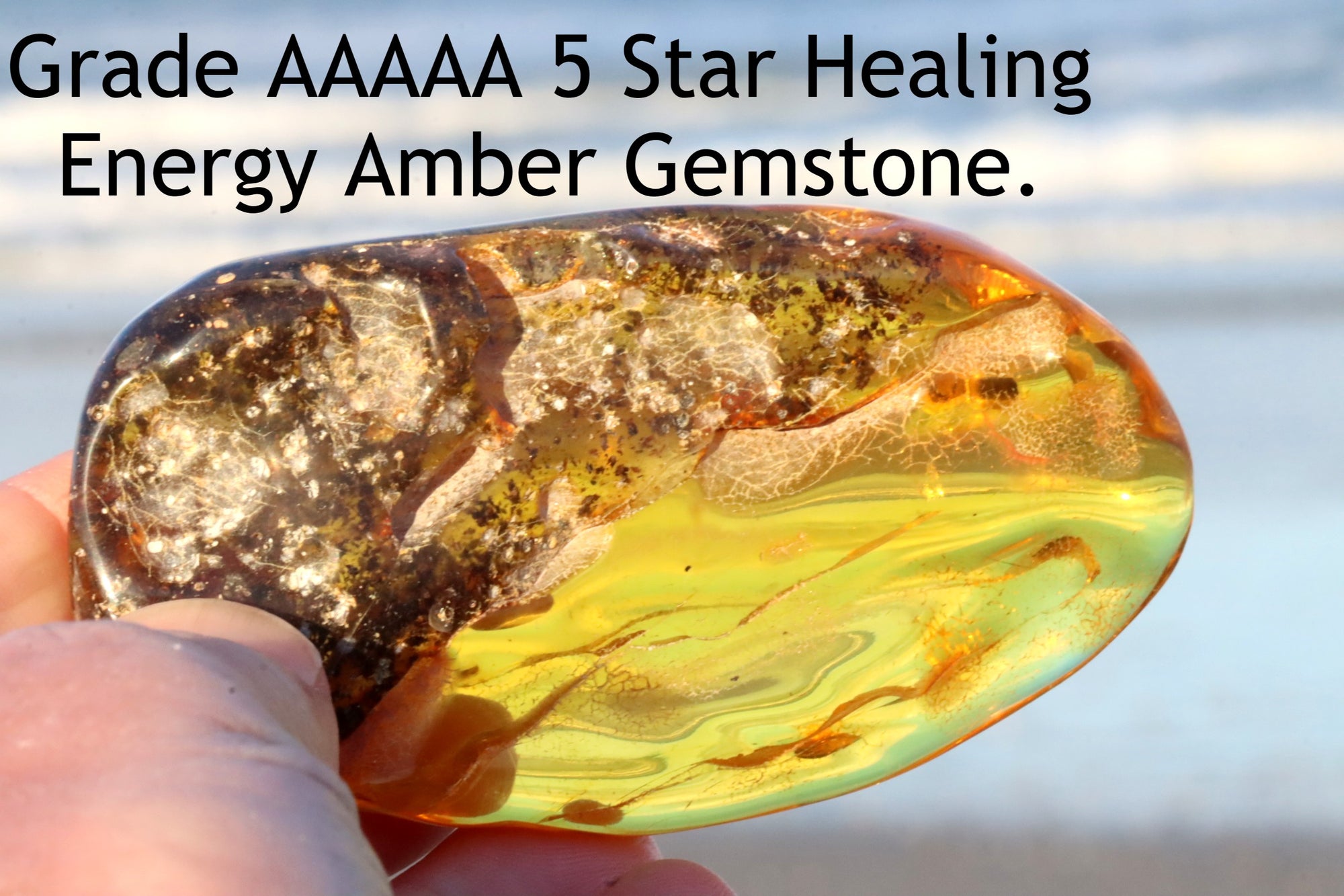 Unbelievable Natural Amber Gemstone 51.80g