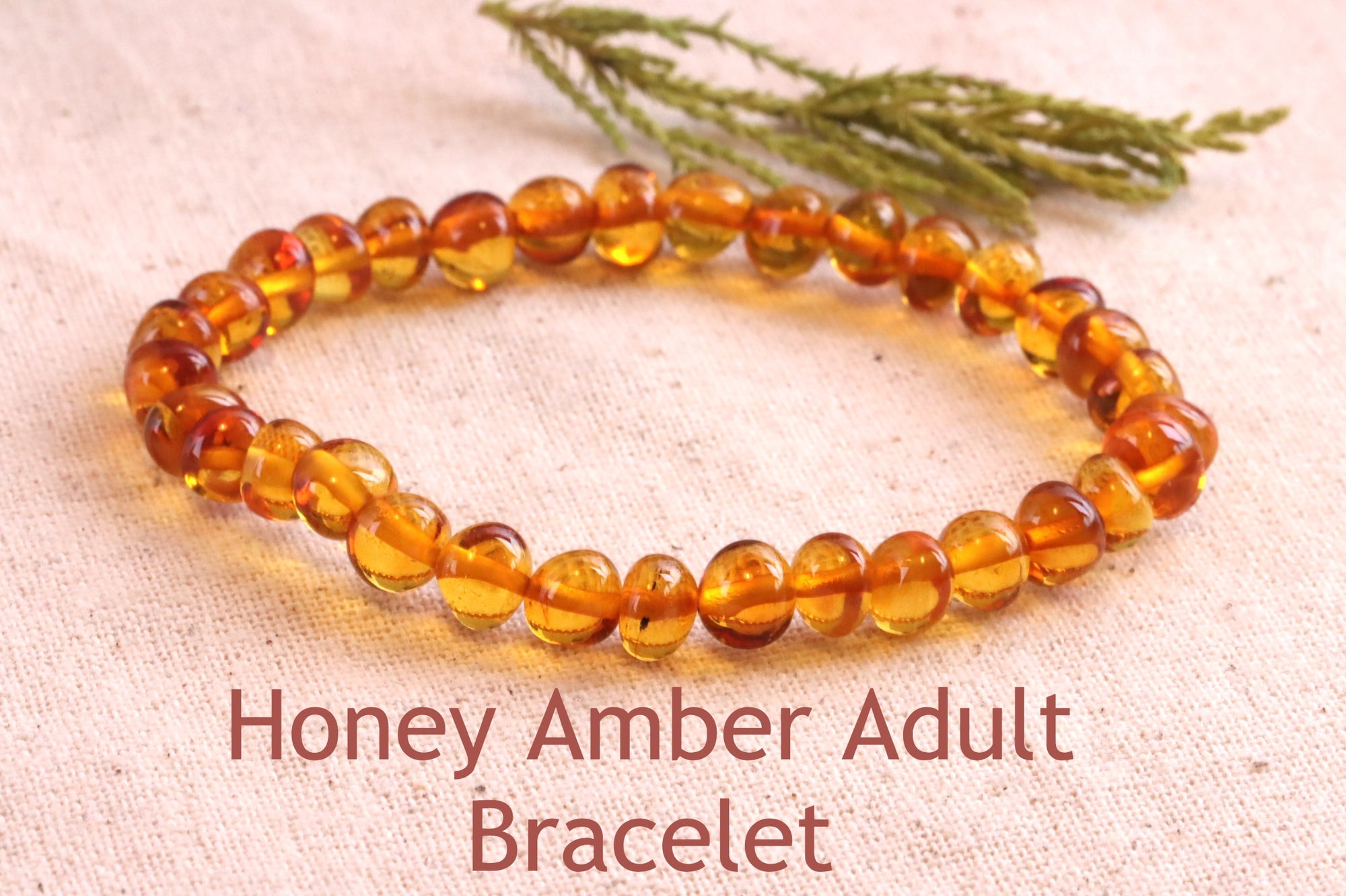 Honey Bead Amber Adult Bracelet Amber SOS Amber SOS - Main Image