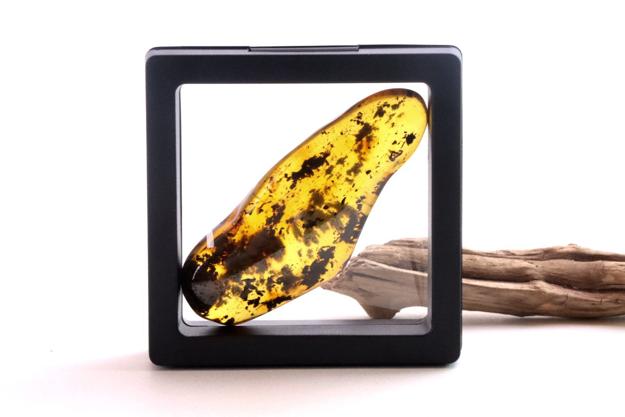 Natural Amber Worry Stone – One-of-a-Kind