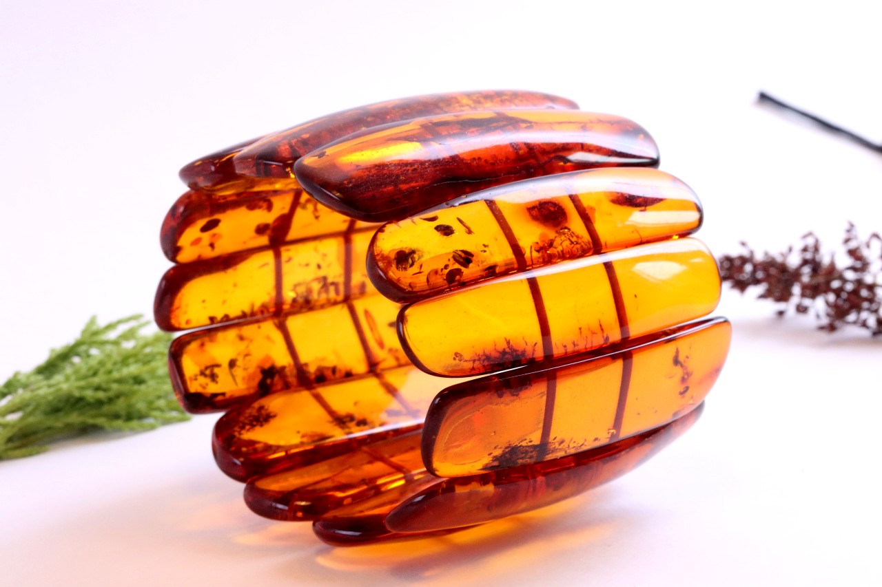 Statement Baltic Amber Bracelet – 80g Massive Natural Gemstone Bangle