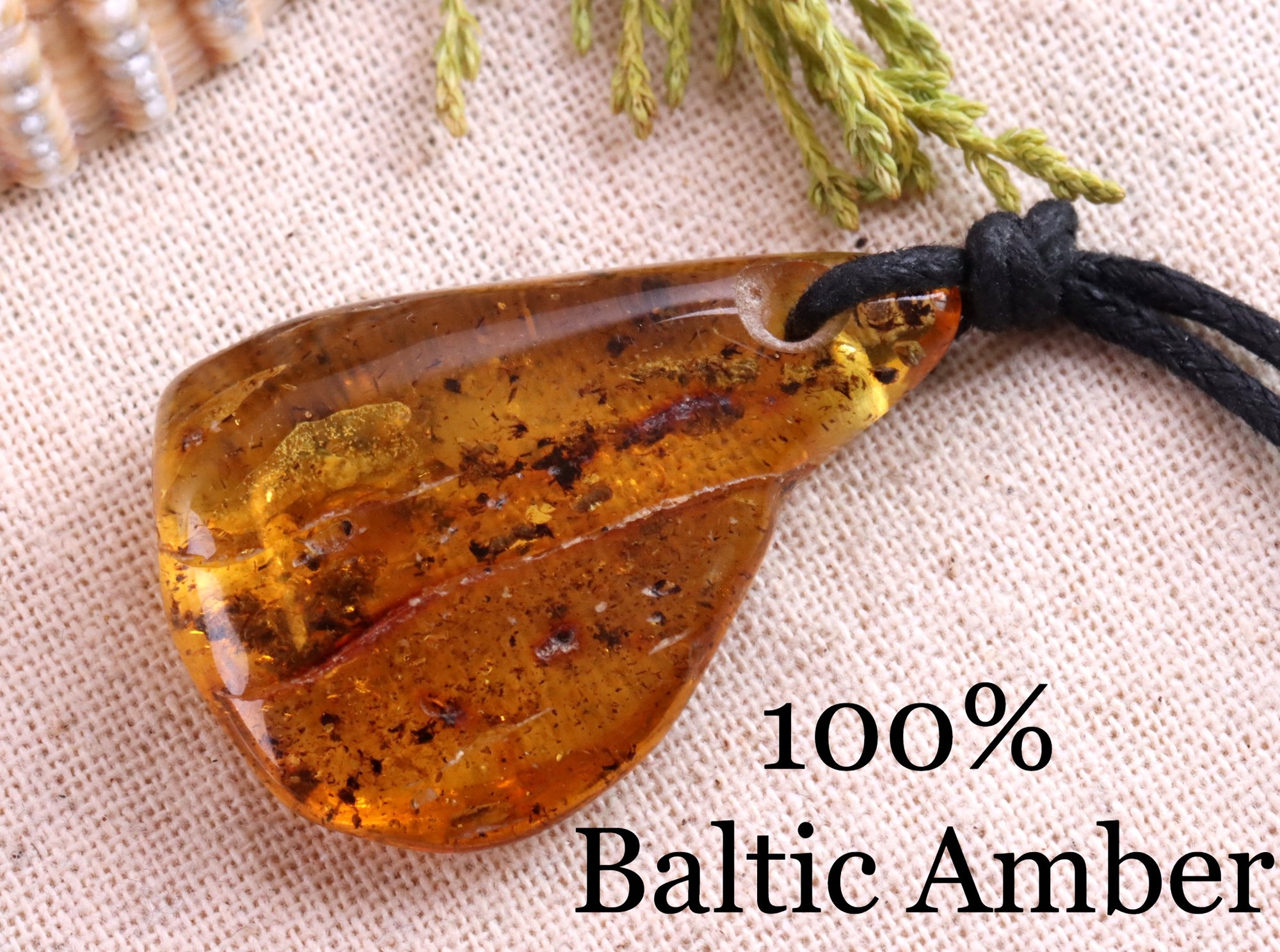 Natural Handmade Baltic Amber Amulet