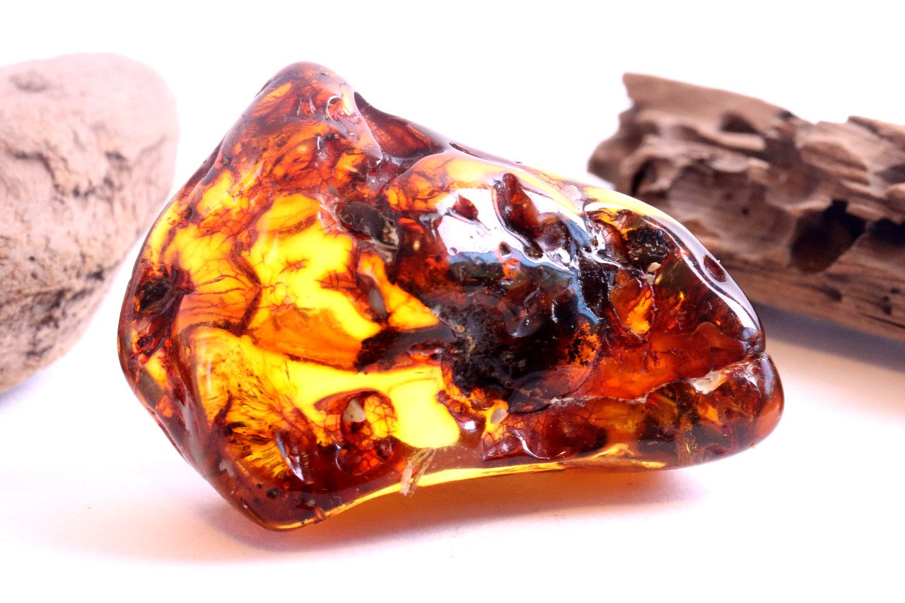 Natural Amber Gemstone Museum Collector's Piece