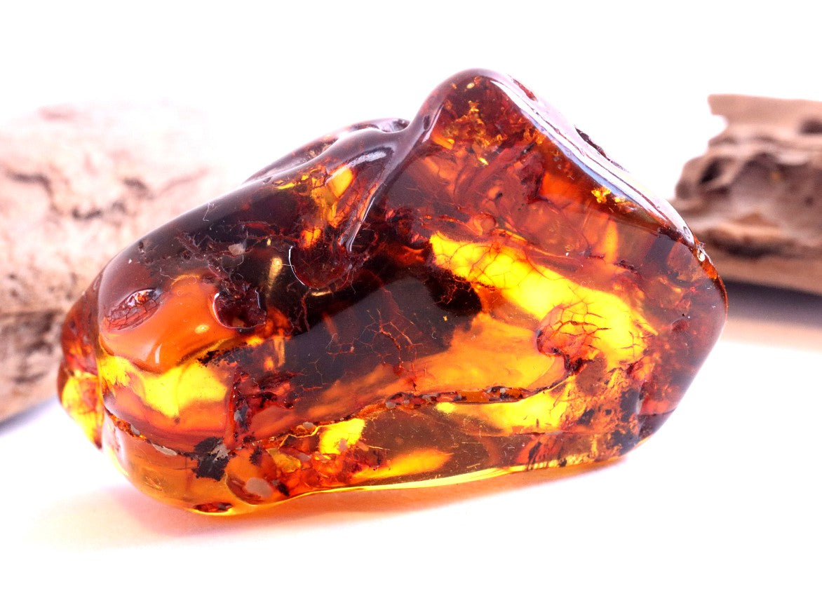 Natural Amber Gemstone Museum Collector's Piece