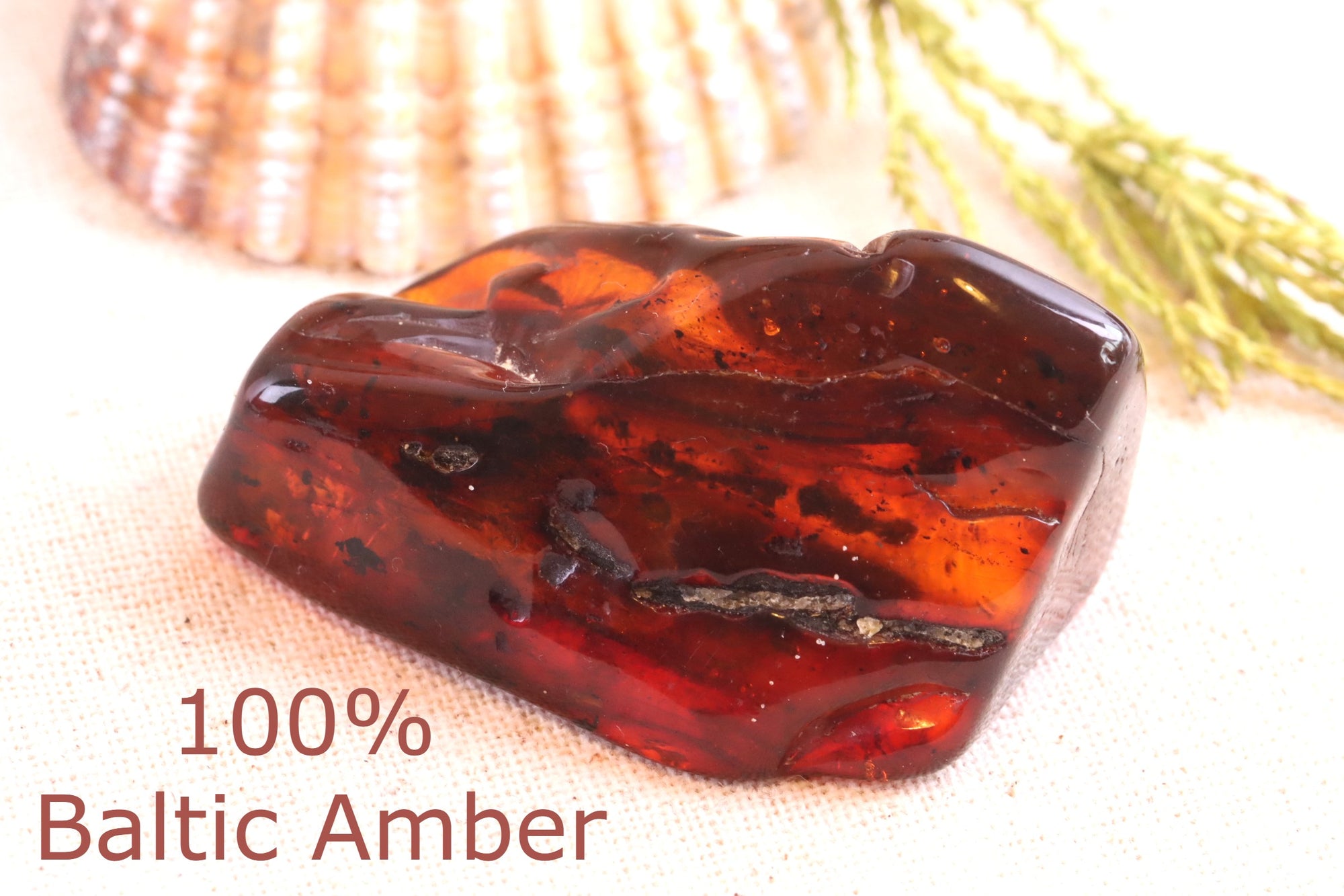 Natural Baltic Amber Gemstone / 21g Calming Meditation Stone