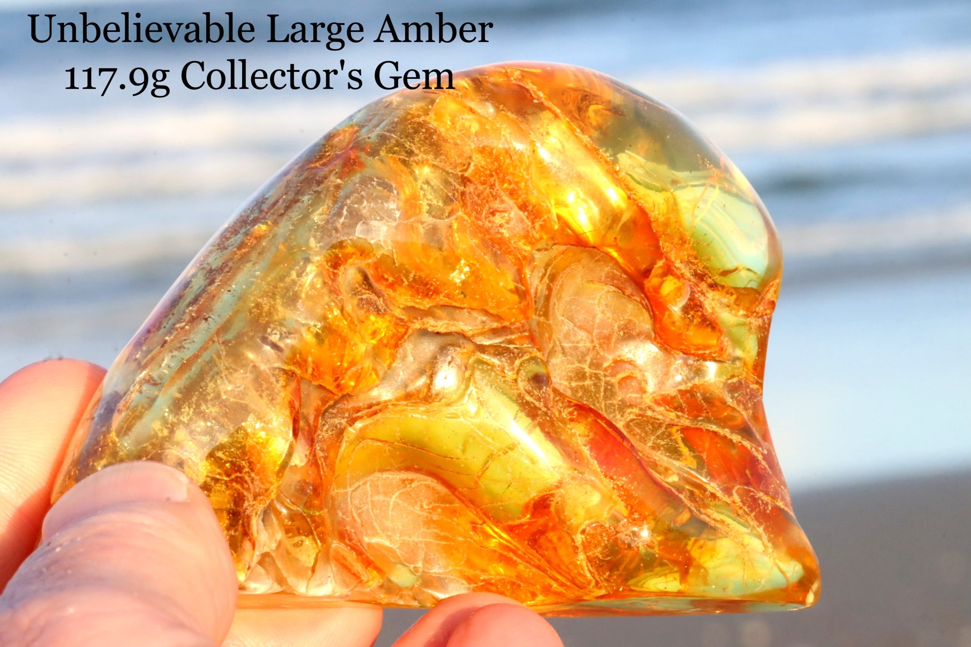 Unbelievable Large 117.9g Amber Stone