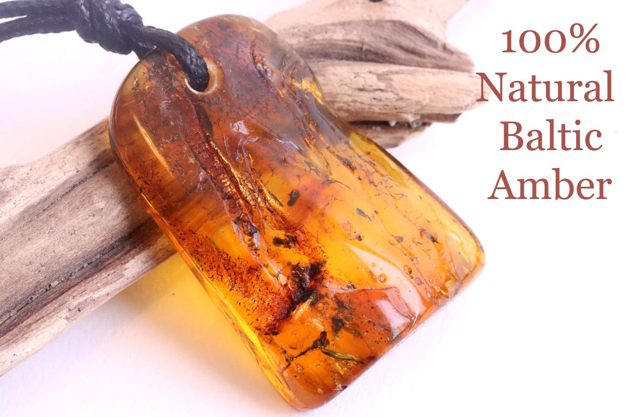 One Of A Kind Handmade Baltic Amber Gemstone Amulet