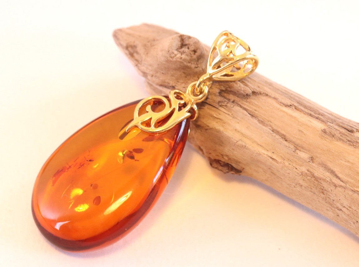 Only One Available - Exclusive Amber Drop Pendant