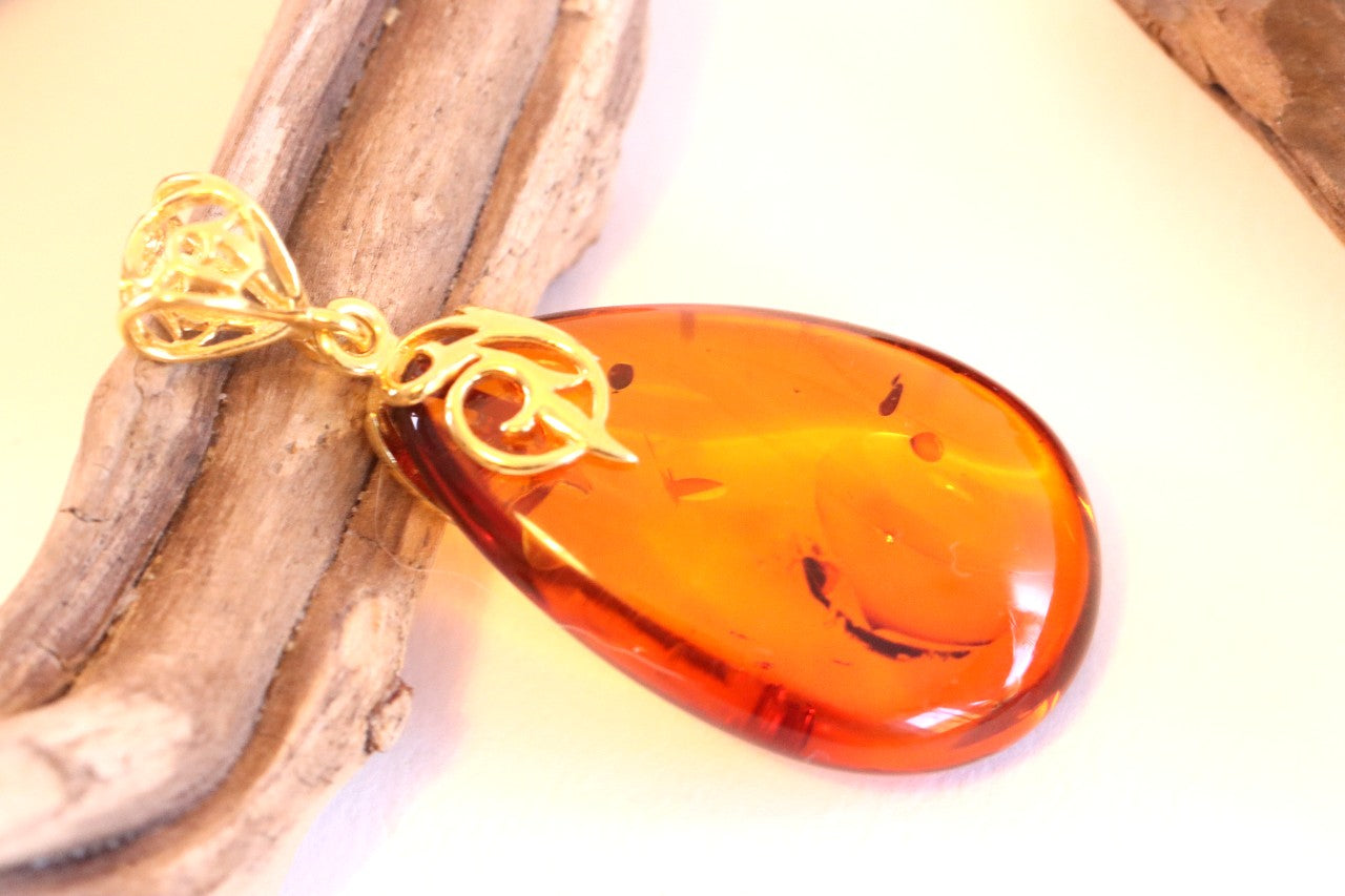 Only One Available - Exclusive Amber Drop Pendant