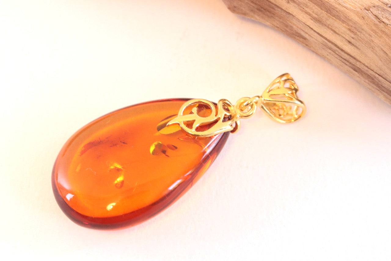 Only One Available - Exclusive Amber Drop Pendant