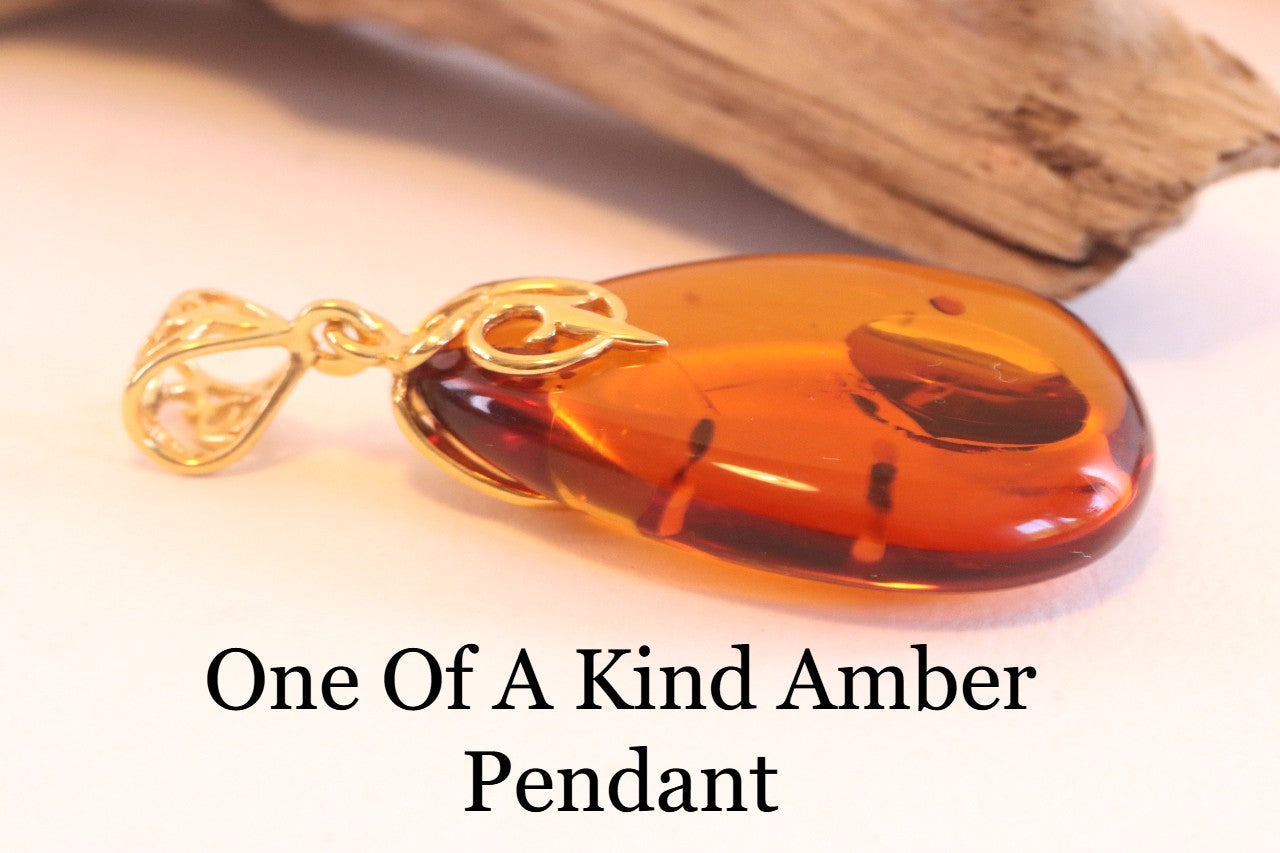 Only One Available - Exclusive Amber Drop Pendant