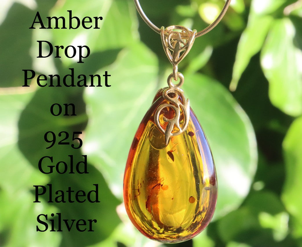 Only One Available - Exclusive Amber Drop Pendant