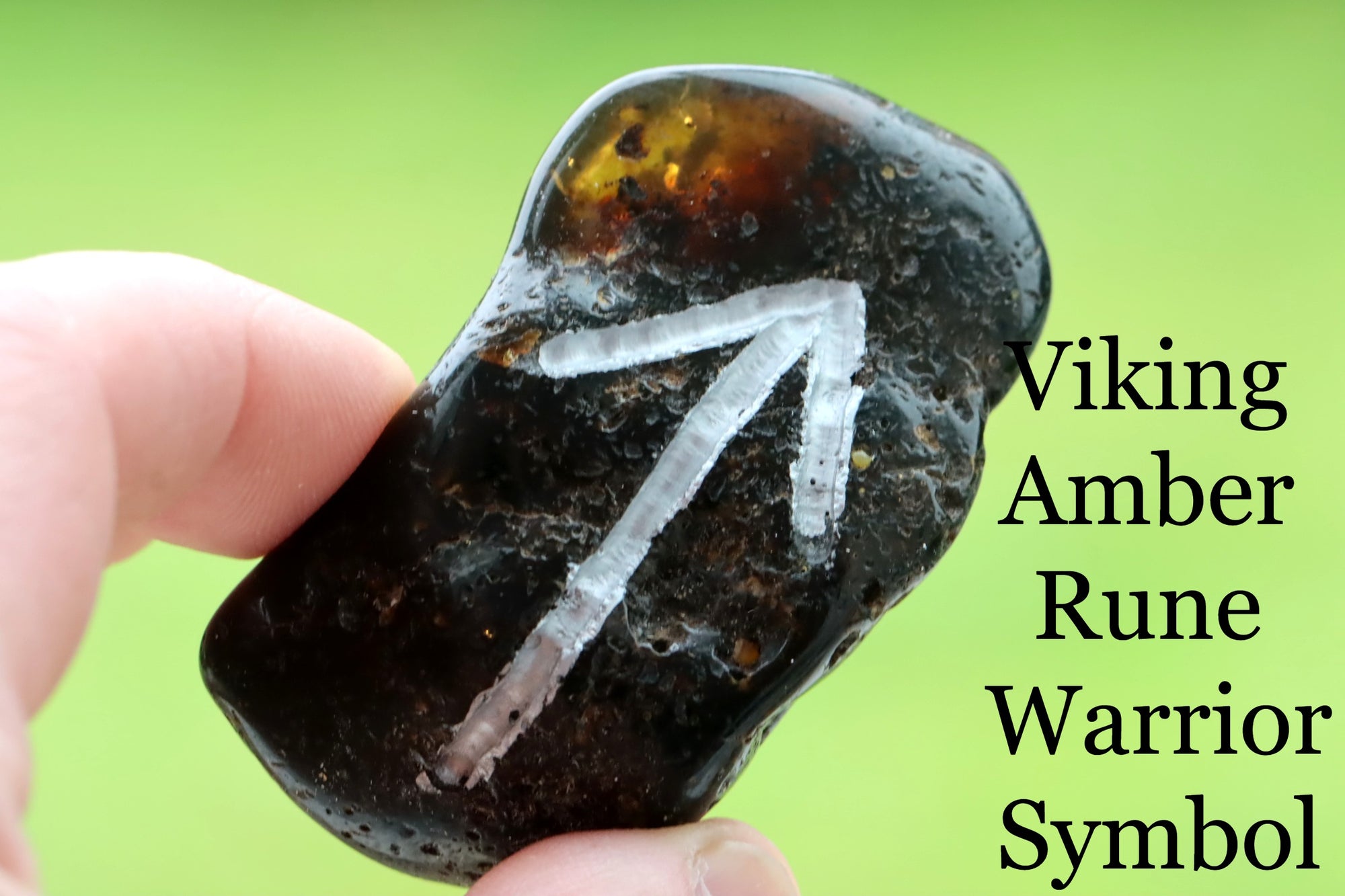 Viking Amber Rune Symbolize Warrior