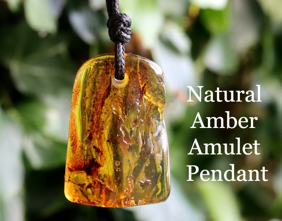 One Of A Kind Handmade Baltic Amber Gemstone Amulet