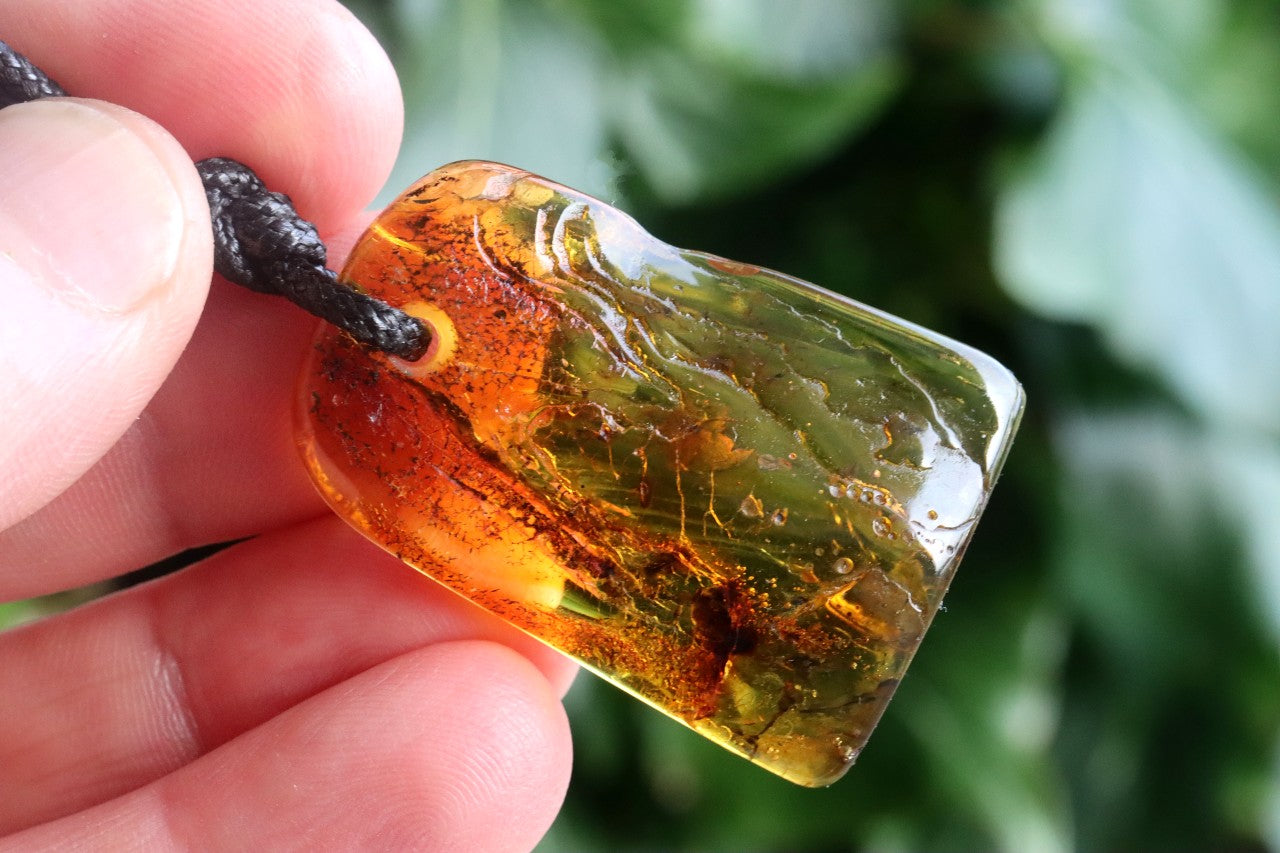 One Of A Kind Handmade Baltic Amber Gemstone Amulet