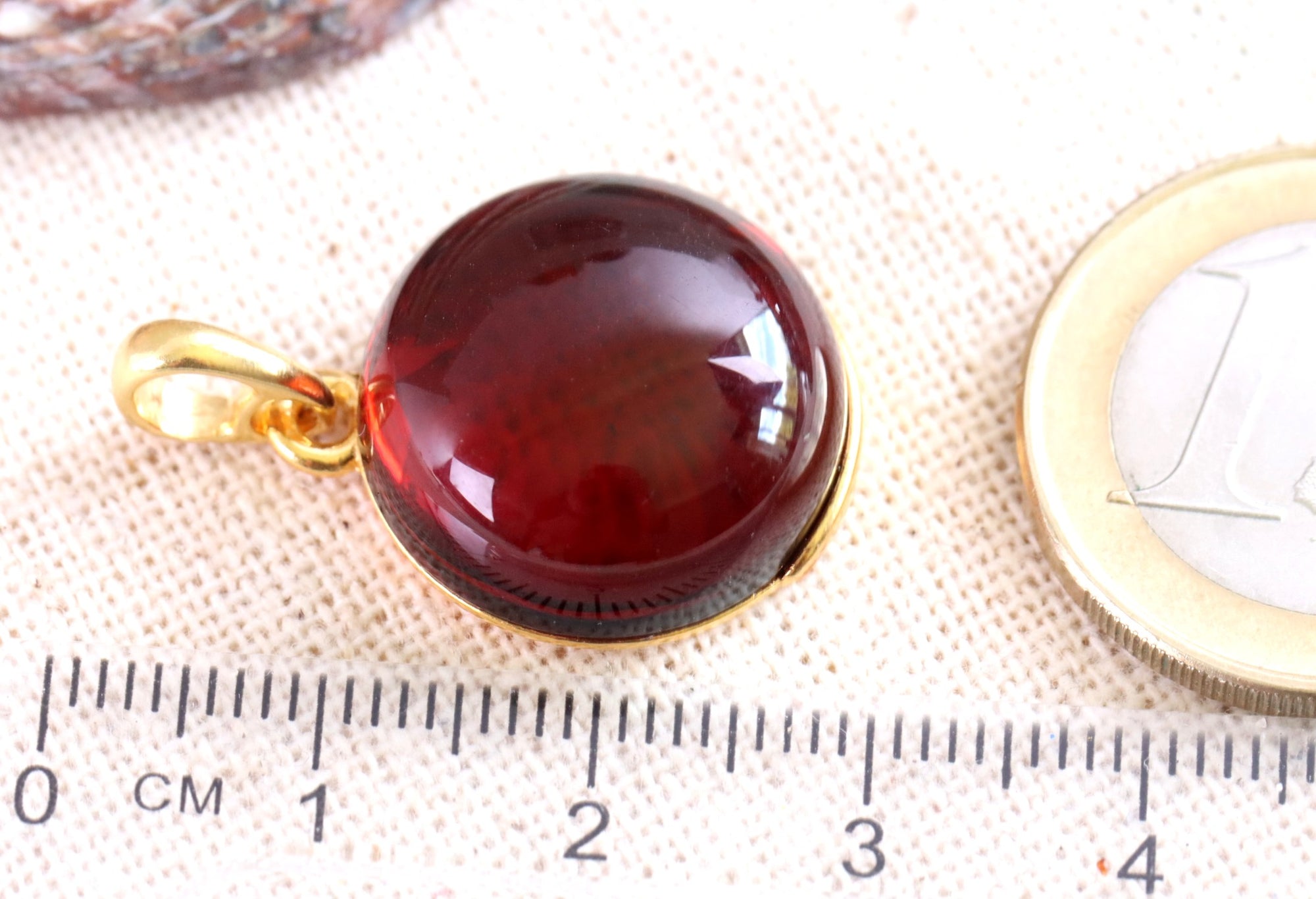 New ! Amber Drop Pendant on 925 Gold Plated Silver