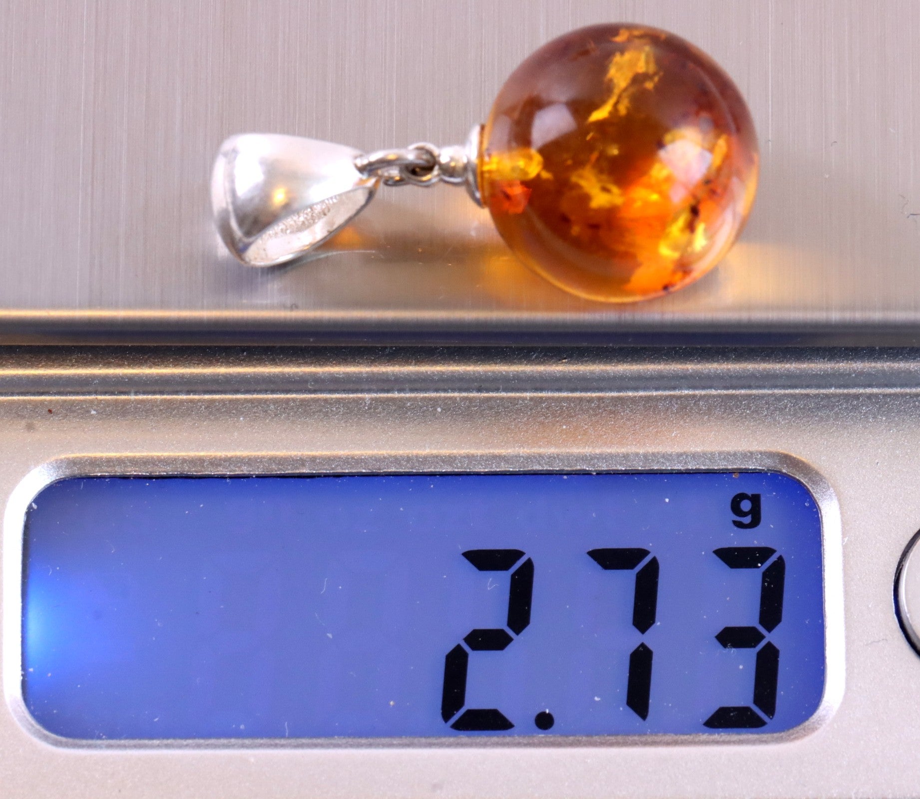 Special Offer Classic Light Honey Drop Amber Gemstone Pendant