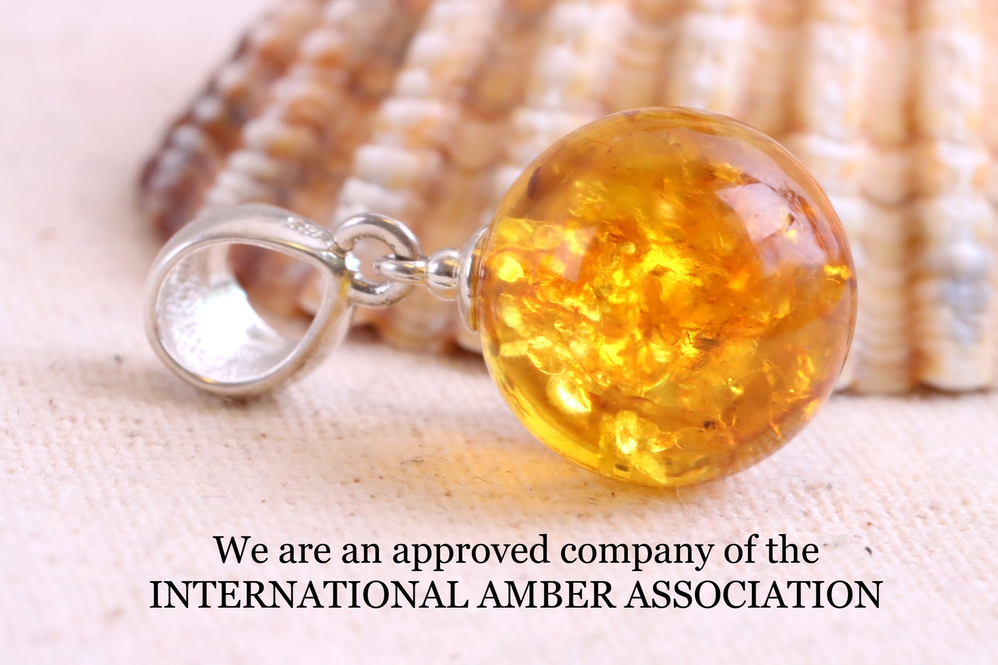 Special Offer Classic Light Honey Drop Amber Gemstone Pendant