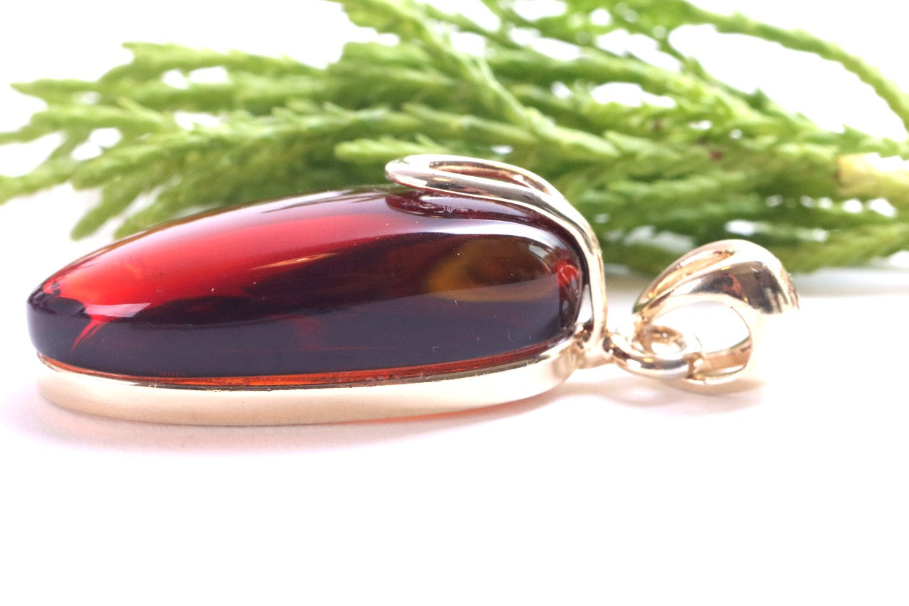 Red Amber Pendant