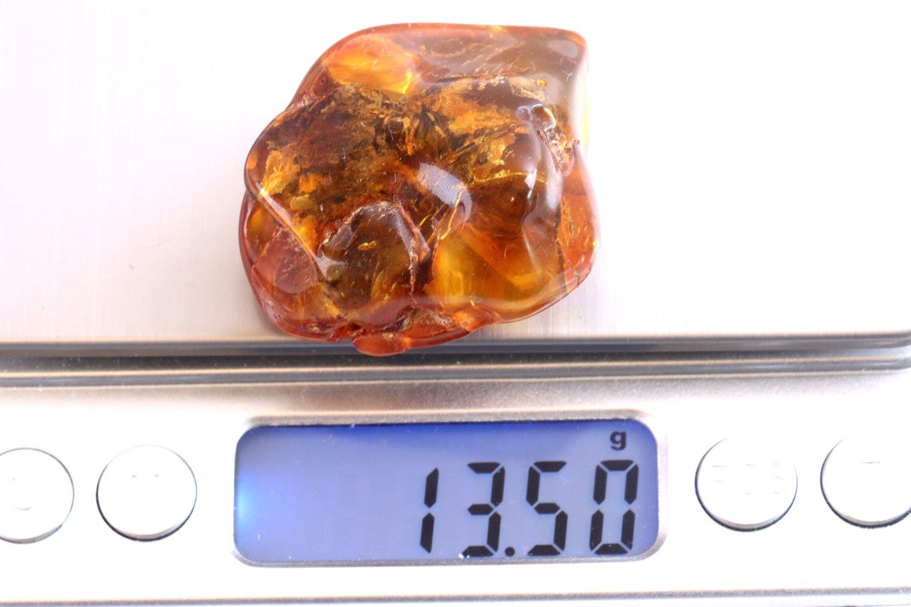 A truly radiant amber stone