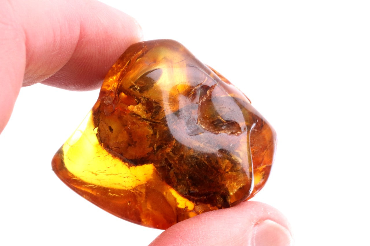 A truly radiant amber stone