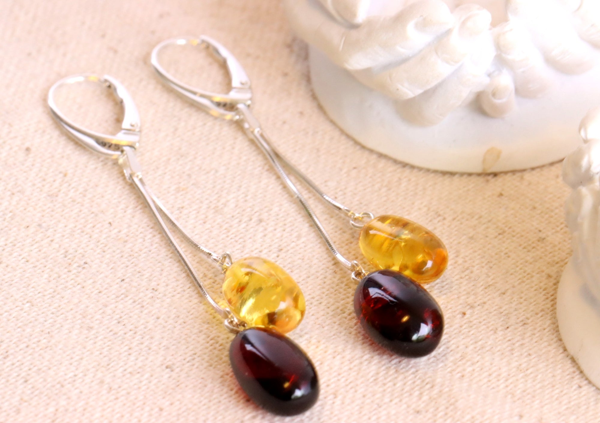 This Weeks Special Offer Dangle Amber Earrings