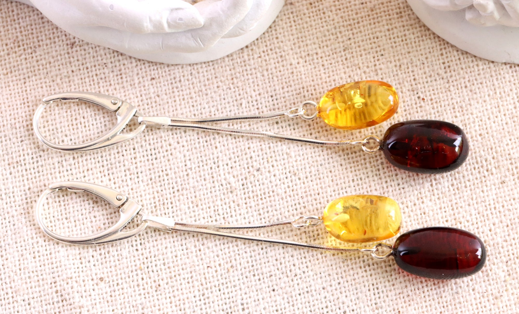 This Weeks Special Offer Dangle Amber Earrings