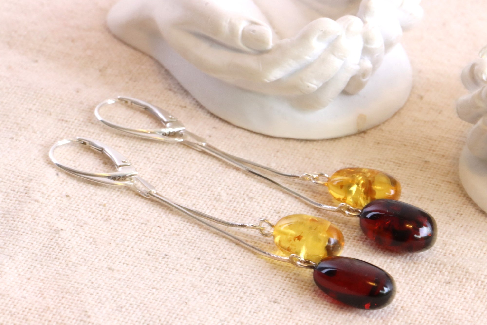 This Weeks Special Offer Dangle Amber Earrings