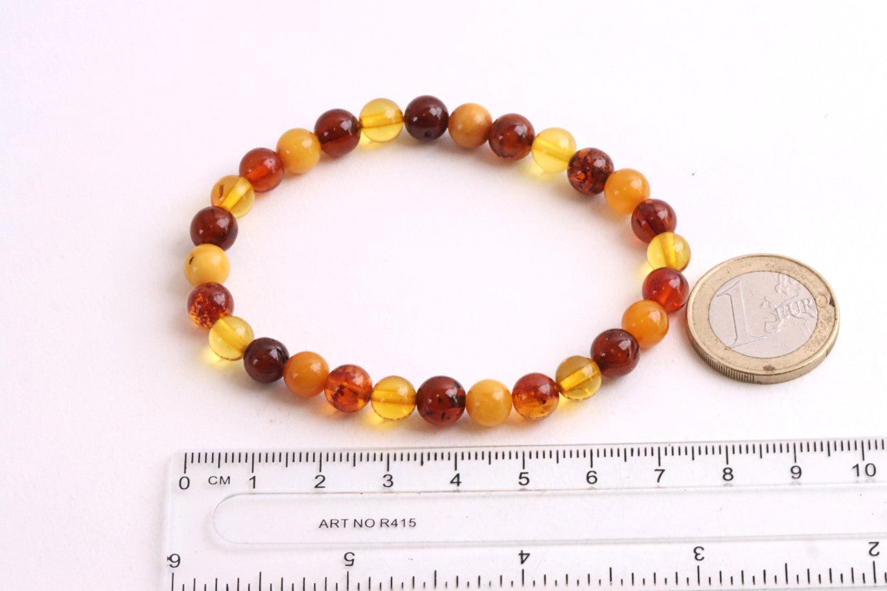 Perfect Round Amber Bracelet