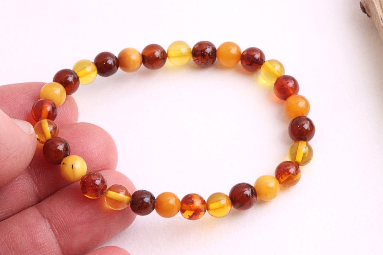 Perfect Round Amber Bracelet