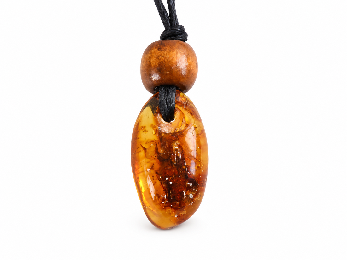 Natural Baltic Amber Amulet Necklace