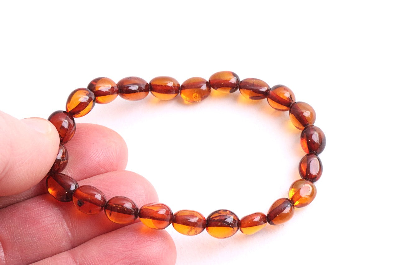Cherry Bean Amber Bracelet