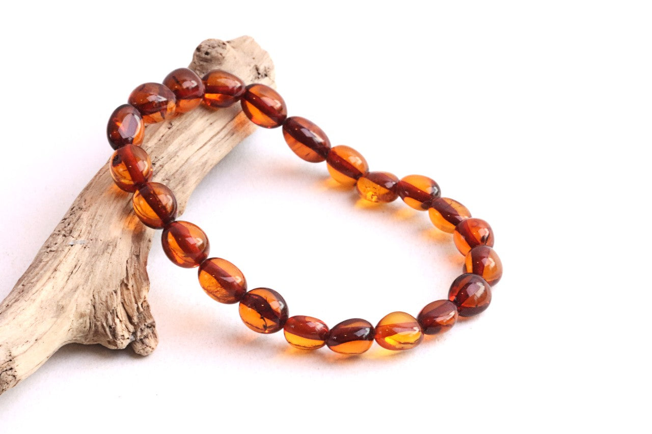 Cherry Bean Amber Bracelet