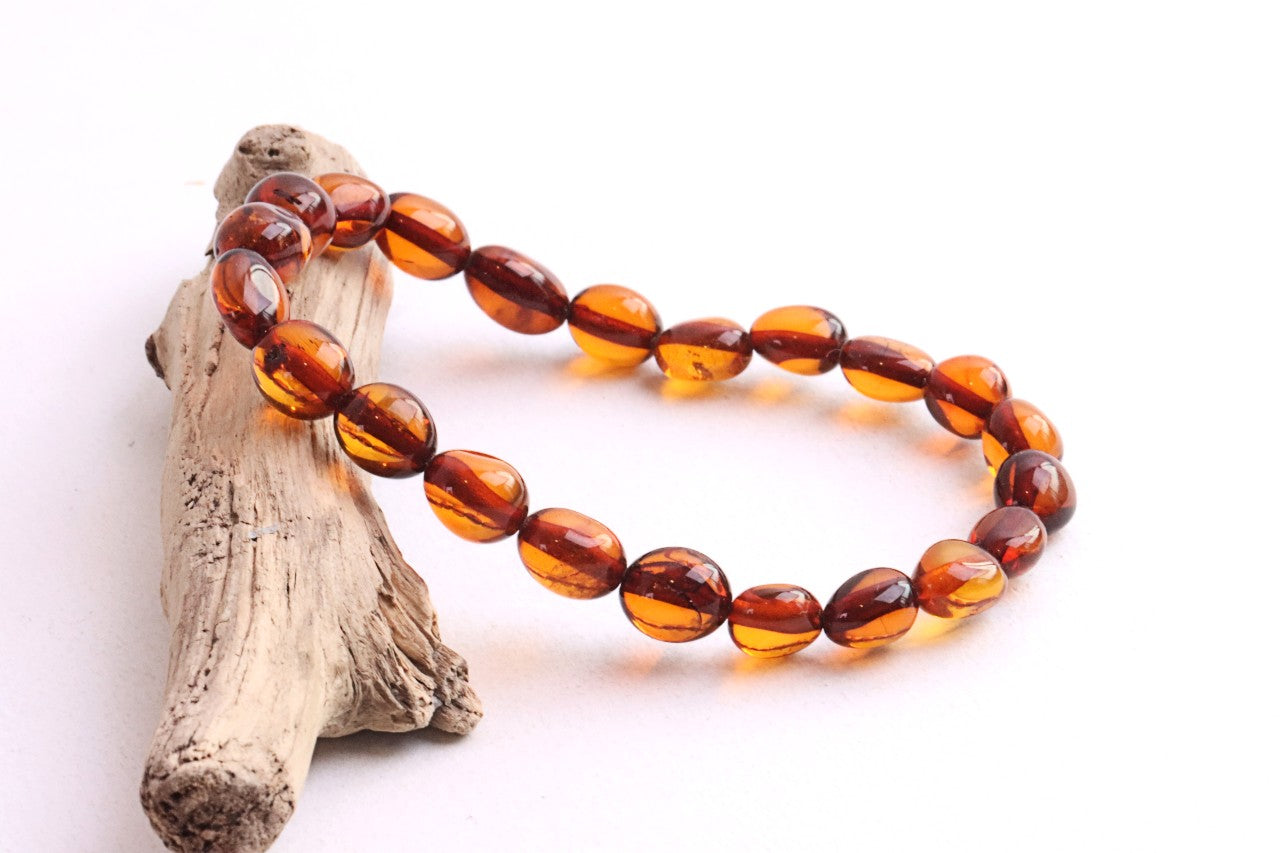 Cherry Bean Amber Bracelet