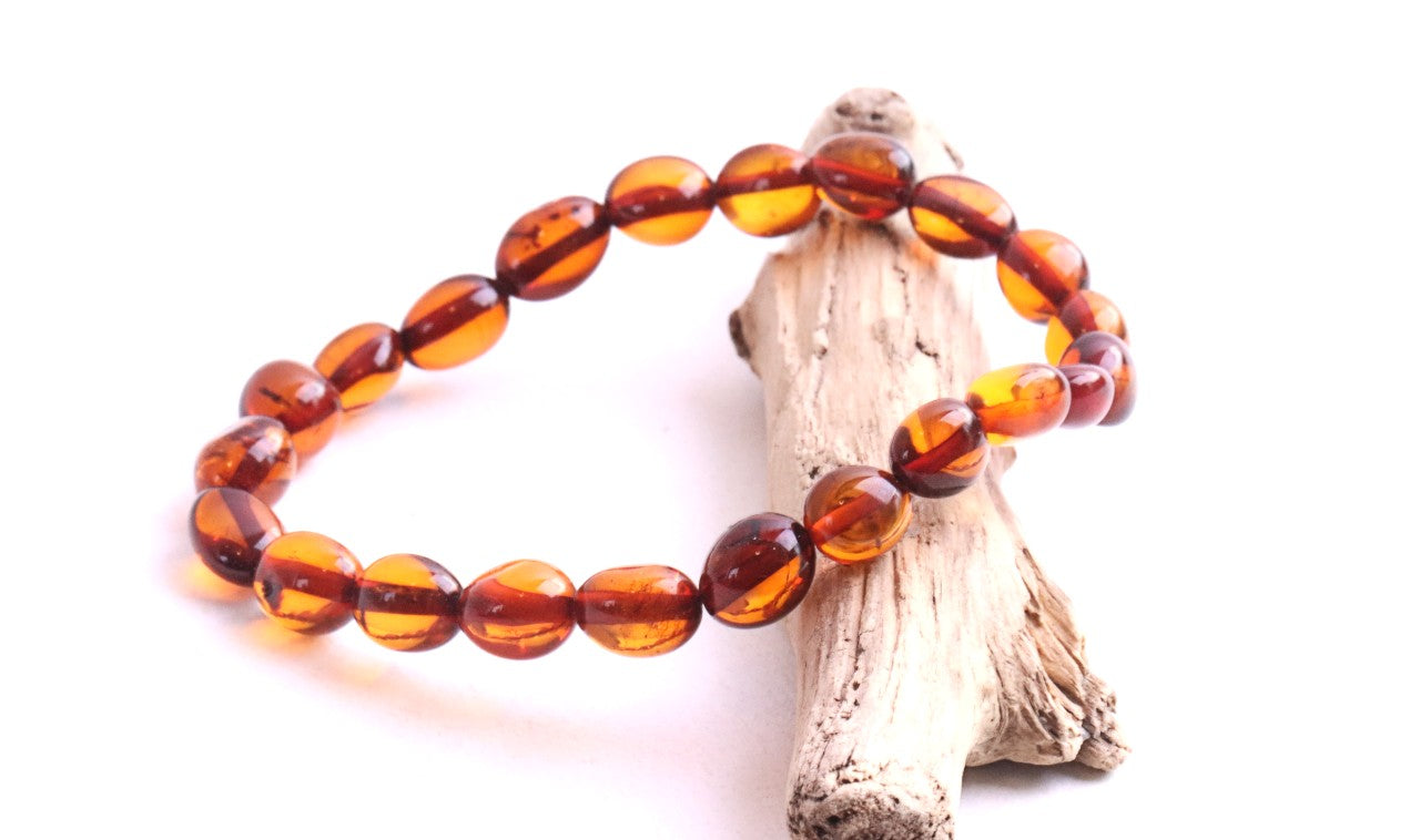 Cherry Bean Amber Bracelet