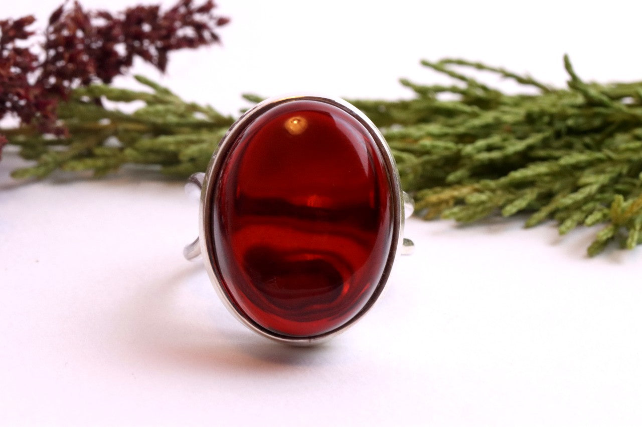 Red Amber Ring
