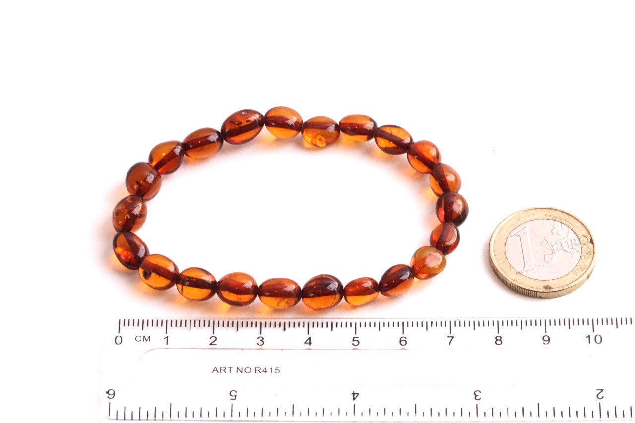 Cherry Bean Amber Bracelet
