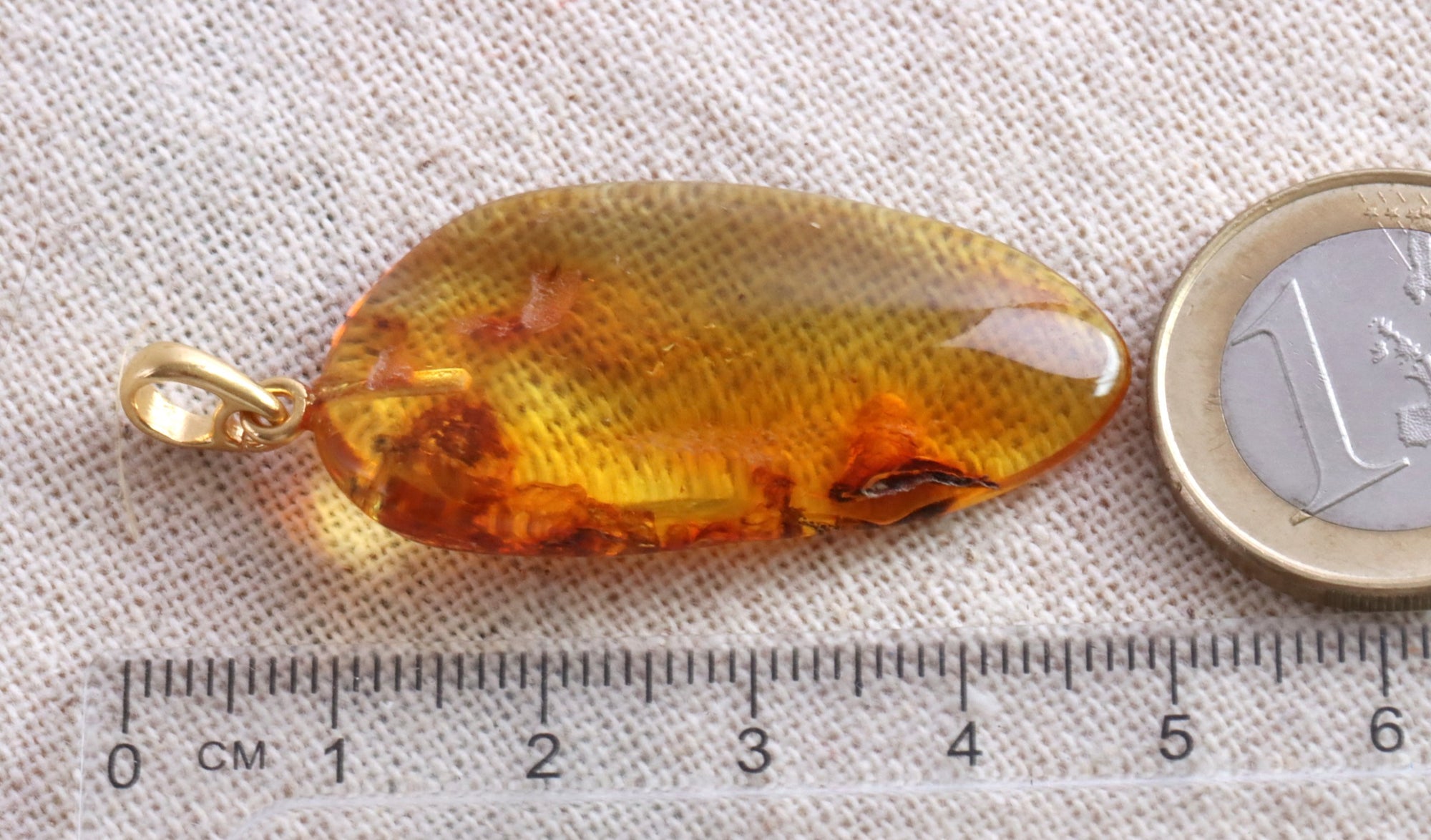 Natural Handmade Baltic Amber Pendant on 925 Gold Plated Silver (Copy)