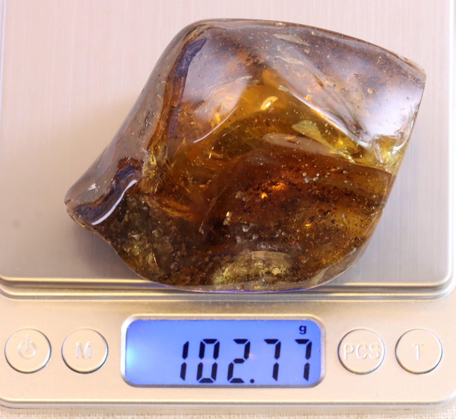 Grade AAA Collector's Specimen Baltic Amber Gemstone